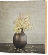 Still Life With Hydrangea Wood Print