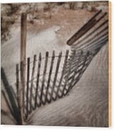 Storm Fence Series No. 2 Wood Print