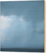 Storm On The Bay Wood Print