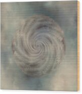 Stormy Spiral Wood Print