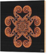 Stradivarius Scroll Mandala Wood Print