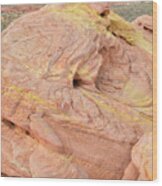 Strawberry Swirl In North Valley Of Fire Wood Print