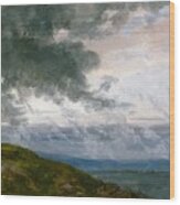 Study Of Drifting Clouds By Johan Christian Dahl, 1835 Wood Print