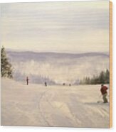 Sunbowl At Stratton Mountain Vermont Wood Print