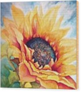 Sunflower Joy Wood Print