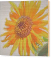 Sunflower Painting Wood Print