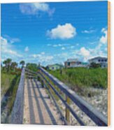 Sunrise Boardwalk Treasure Coast Florida C7 Wood Print