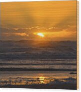 Sunrise - In Excelsis Deo Wood Print