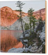 Sunrise In The Enchantments Wood Print