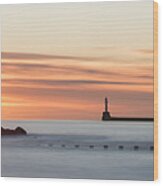 Sunrise Over Aberdeen Beach Wood Print