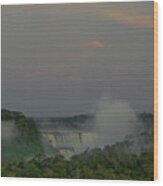 Sunrise Over Iguazu Wood Print