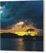Sunset At Lough Leane In Killarney National Park In Ireland Wood Print