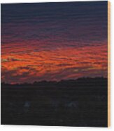 Sunset Sky In Virginia Wood Print