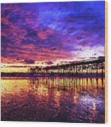 Sunset On San Clemente, Nbr 1c Wood Print