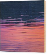 Sunset On The Water Wood Print
