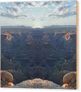 Sunset Tour Valley Of The Gods Utah Pan 09 Mirrored Wood Print