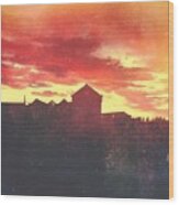 Sunset Wood Print