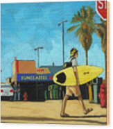 Surf And Turf - Oil Painting Wood Print