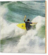 Surfer 76 Wood Print