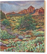 Surrounded By Sedona Wood Print