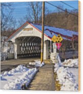 Ashuelot Covered Bridge. Wood Print