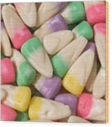 Sweet Treats - Pastel Candy Corn Wood Print