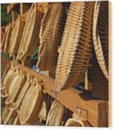 Sweetgrass Baskets Wood Print
