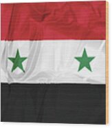 Syria National Flag Wood Print