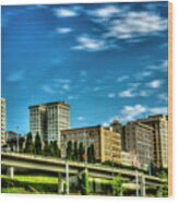 Tacoma,washington.hdr Wood Print