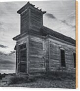 Taiban Presbyterian Church, New Mexico Wood Print