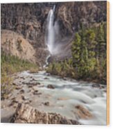 Takakkaw Falls Wood Print