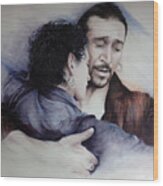 Tango Embrace Wood Print