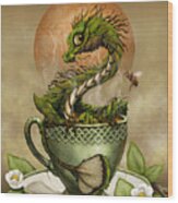 Tea Dragon Wood Print