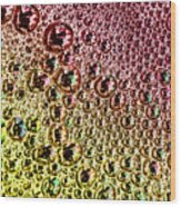 Technicolor Bubbles Poster Art Wood Print