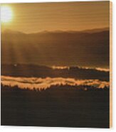 Smoky Mountain Sunrise No.2 Wood Print