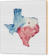 Texas Proud Wood Print