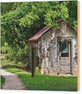 The Abandoned Shed Wood Print