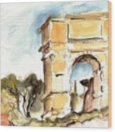 The Arch Of Titus Wood Print