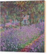The Artists Garden At Giverny Wood Print