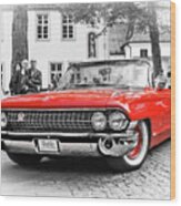 The Attraction - 1961 Cadillac Deville Convertible Wood Print