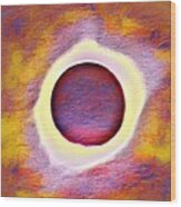 The Aura Of The Eclipse Wood Print