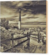 The Barnegat Lighthouse New Jersey Wood Print