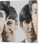 The Beatles Painting 1963 Color Wood Print