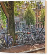 The Bicycles Of Amsterdam Wood Print