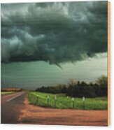 The Birth Of A Funnel Cloud Wood Print