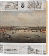 The Bridge At St. Louis, Missouri, Ca. 1874 Wood Print