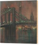 The Brooklyn Bridge Wood Print