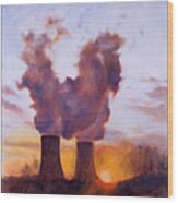 The Cloudmakers Wood Print