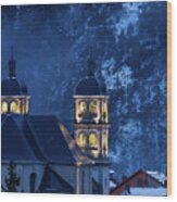 The Collegiate Church Of Briancon - 3 - French Alps Wood Print