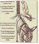 The Donkey's Cross Wood Print
